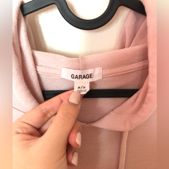 GARAGE Pink Hoodie - SIZE M - Picture 2 of 3